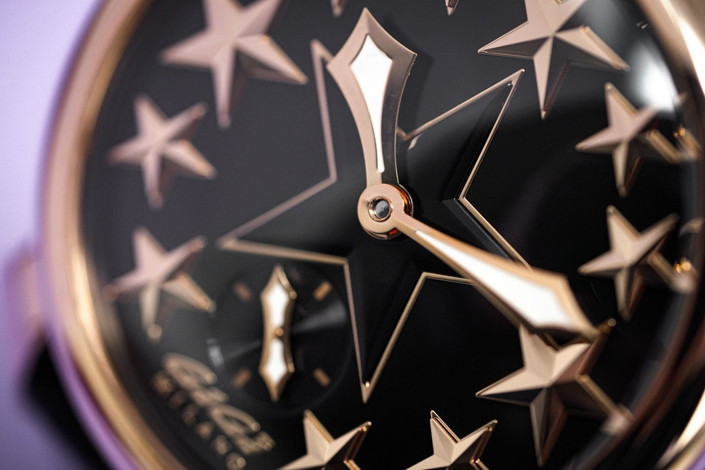 GaGà Milano Watch Manuale 48MM Stars Rose Gold Black