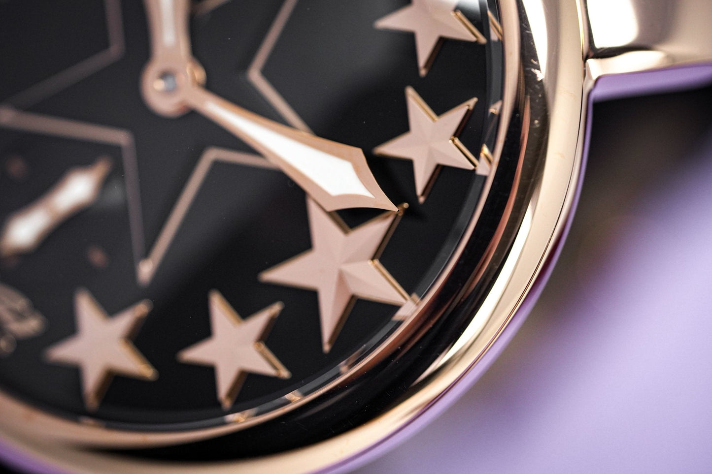 GaGà Milano Watch Manuale 48MM Stars Rose Gold Black