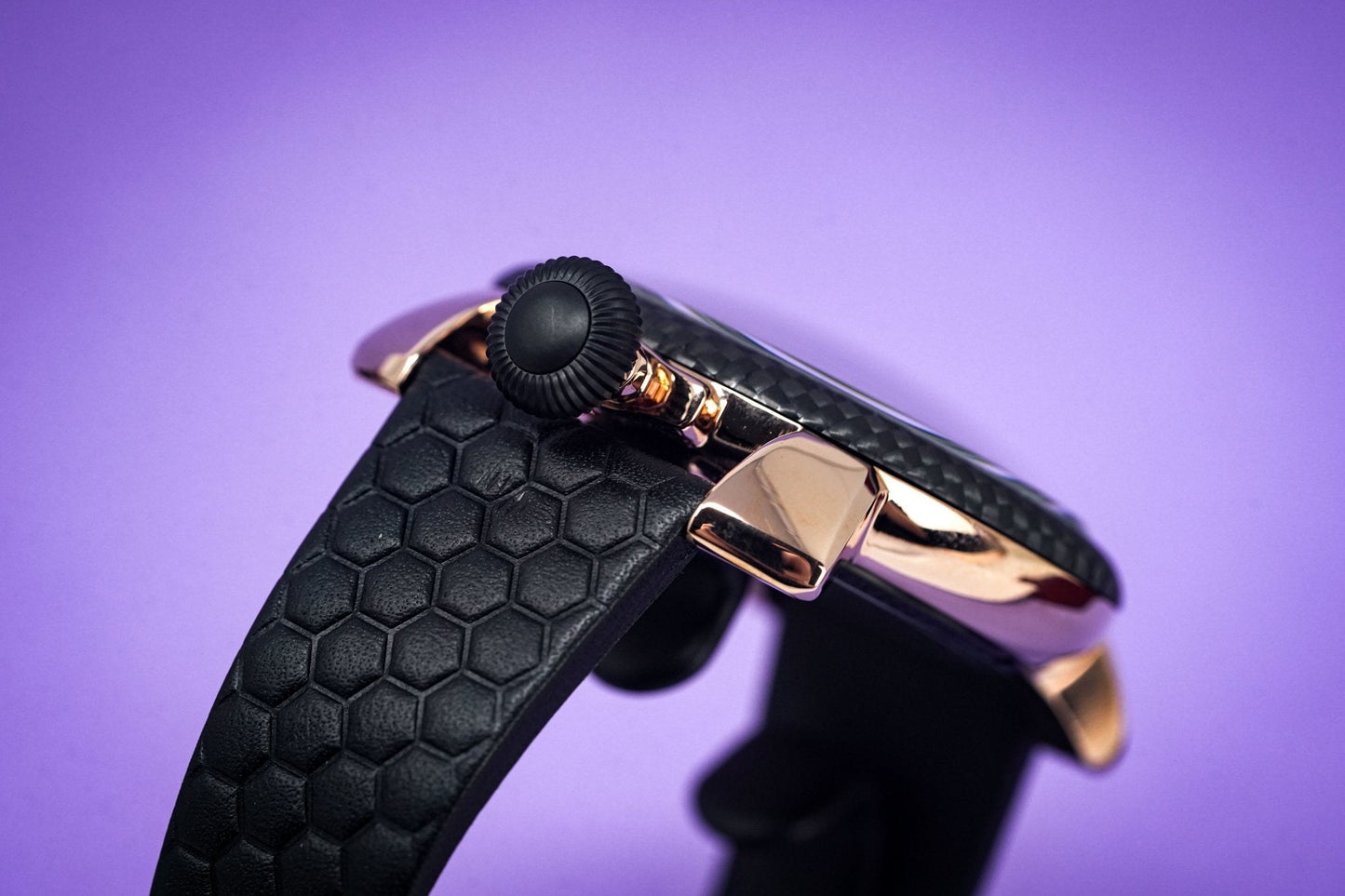 Gaga Milano Watch Neymar Jr. Skeleton Rose Gold Carbon Limited Edition