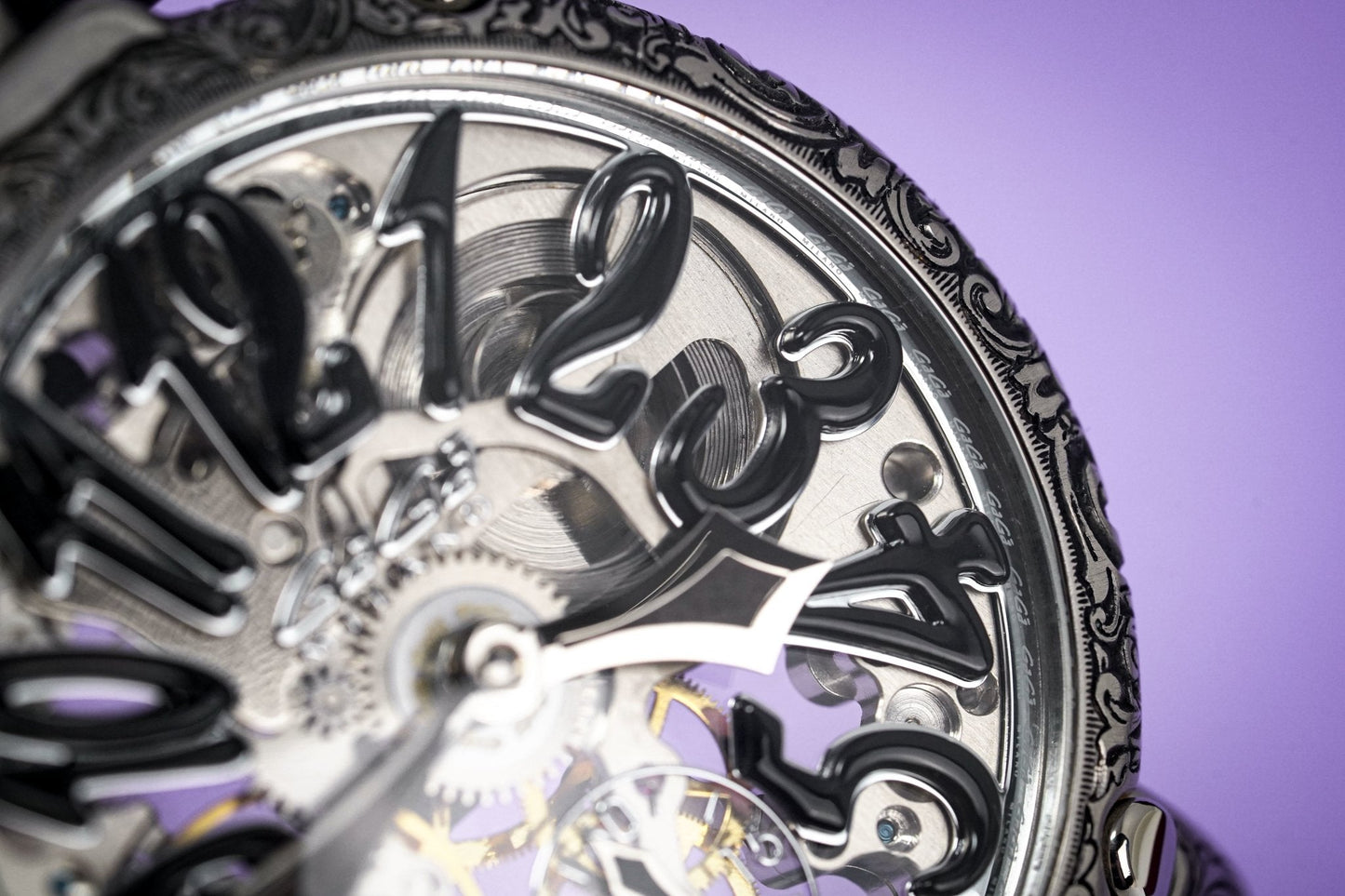 GaGà Milano Mechanical Watch Skullpture Skeleton 48MM