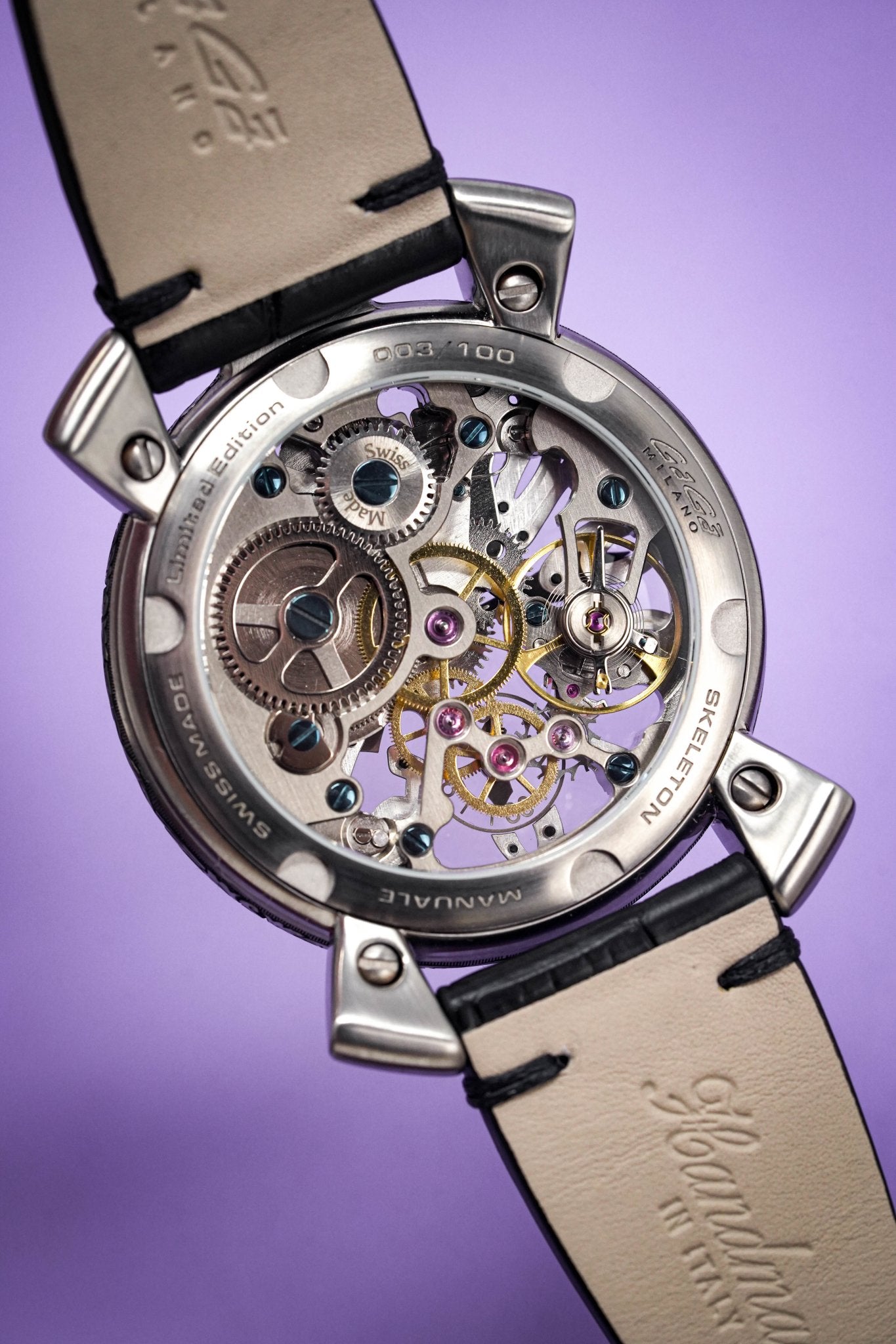 GaGà Milano Mechanical Watch Skullpture Skeleton 48MM