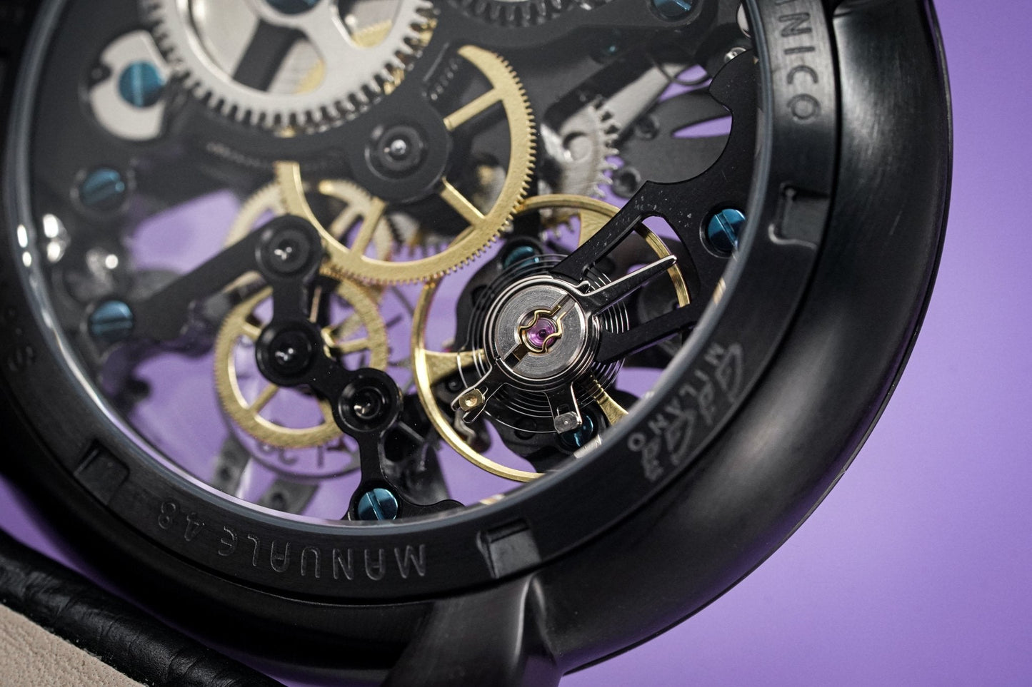 GaGà Milano Watch Skeleton 48MM Black