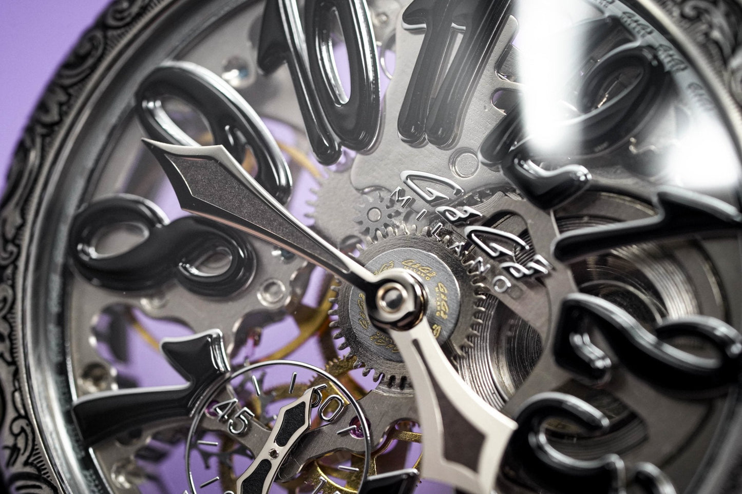GaGà Milano Mechanical Watch Skullpture Skeleton 48MM