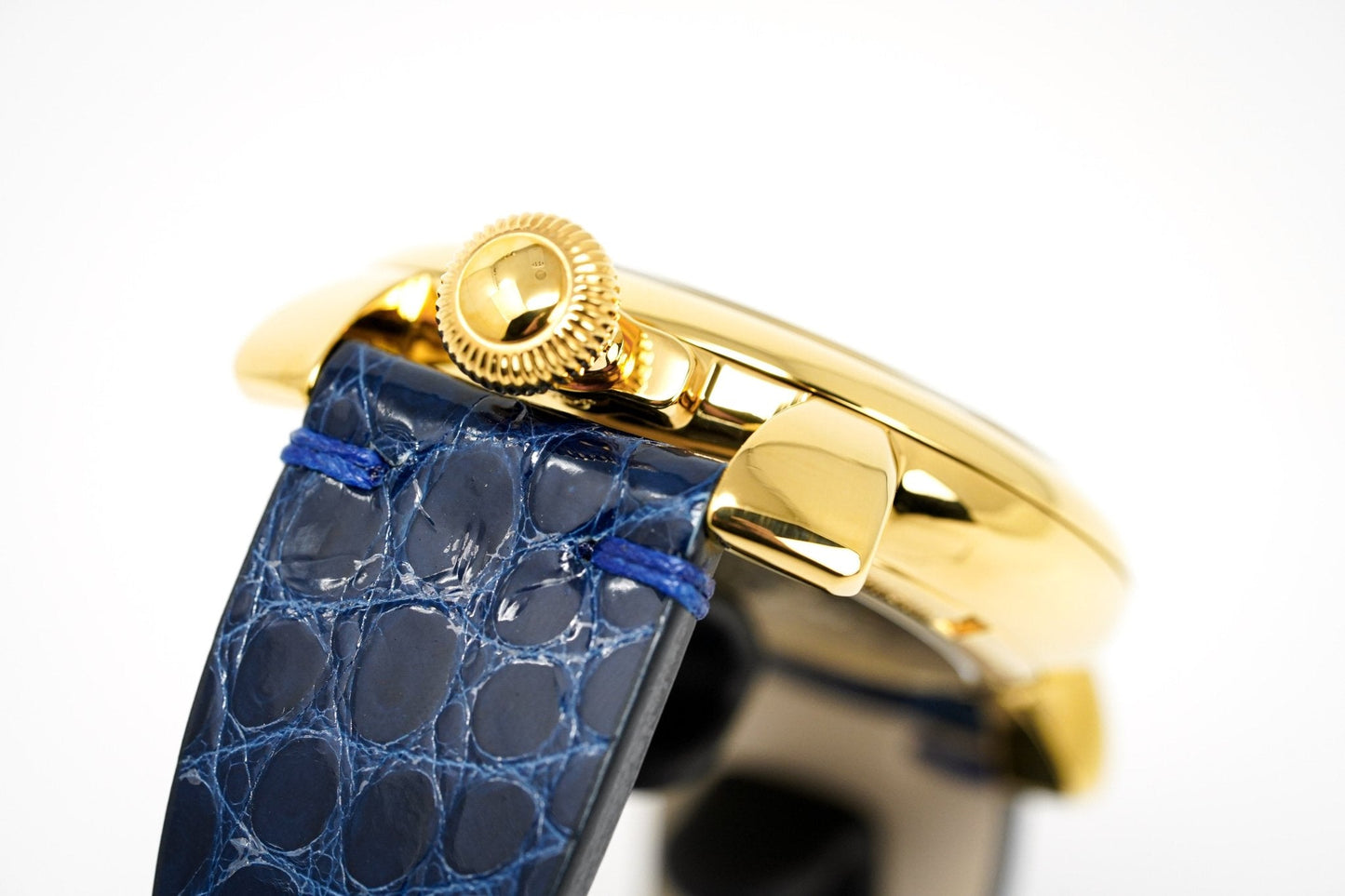 GaGà Milano Watch Skeleton 48MM Gold Blue