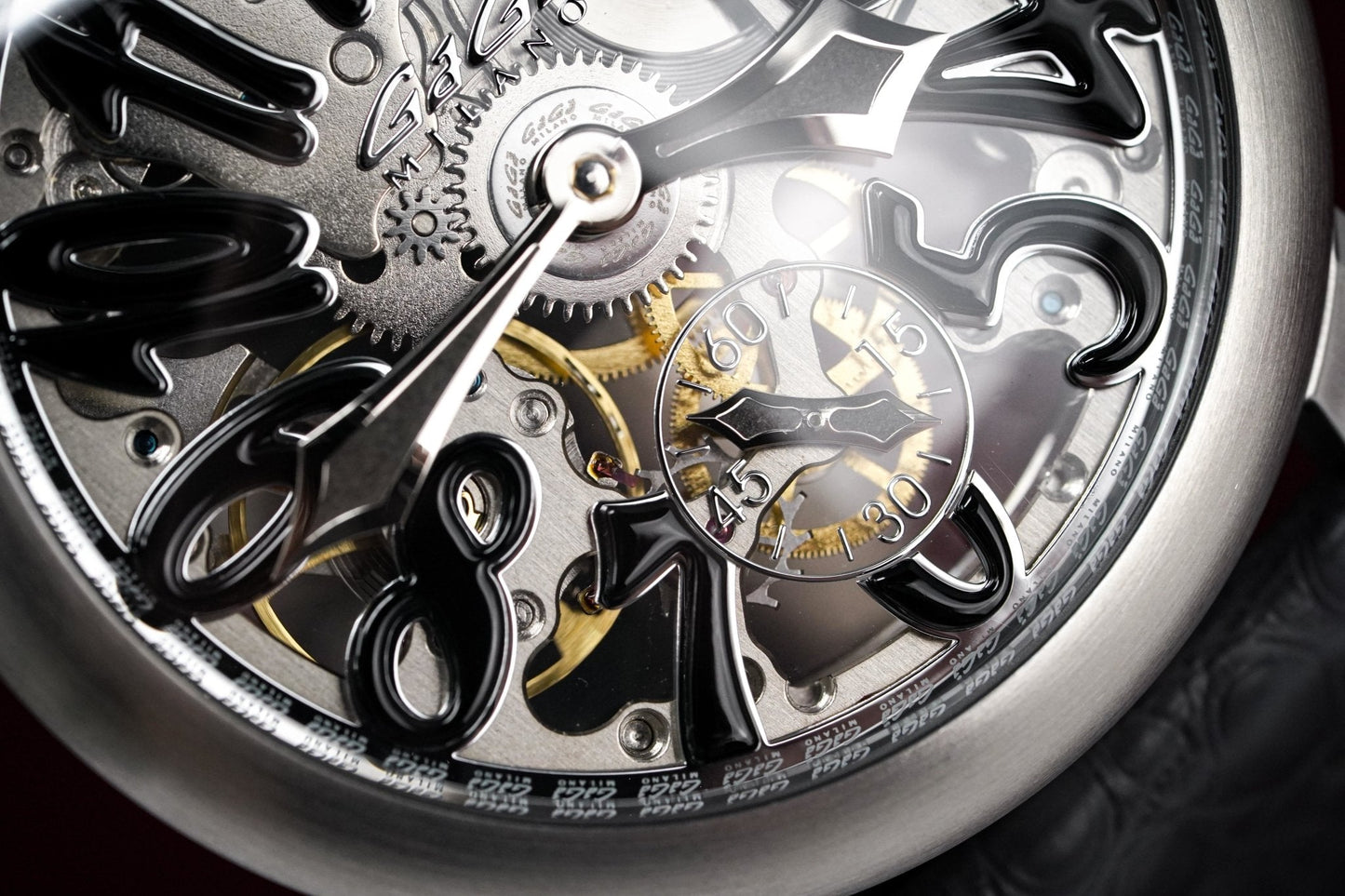 GaGà Milano Watch Skeleton 48MM Grey