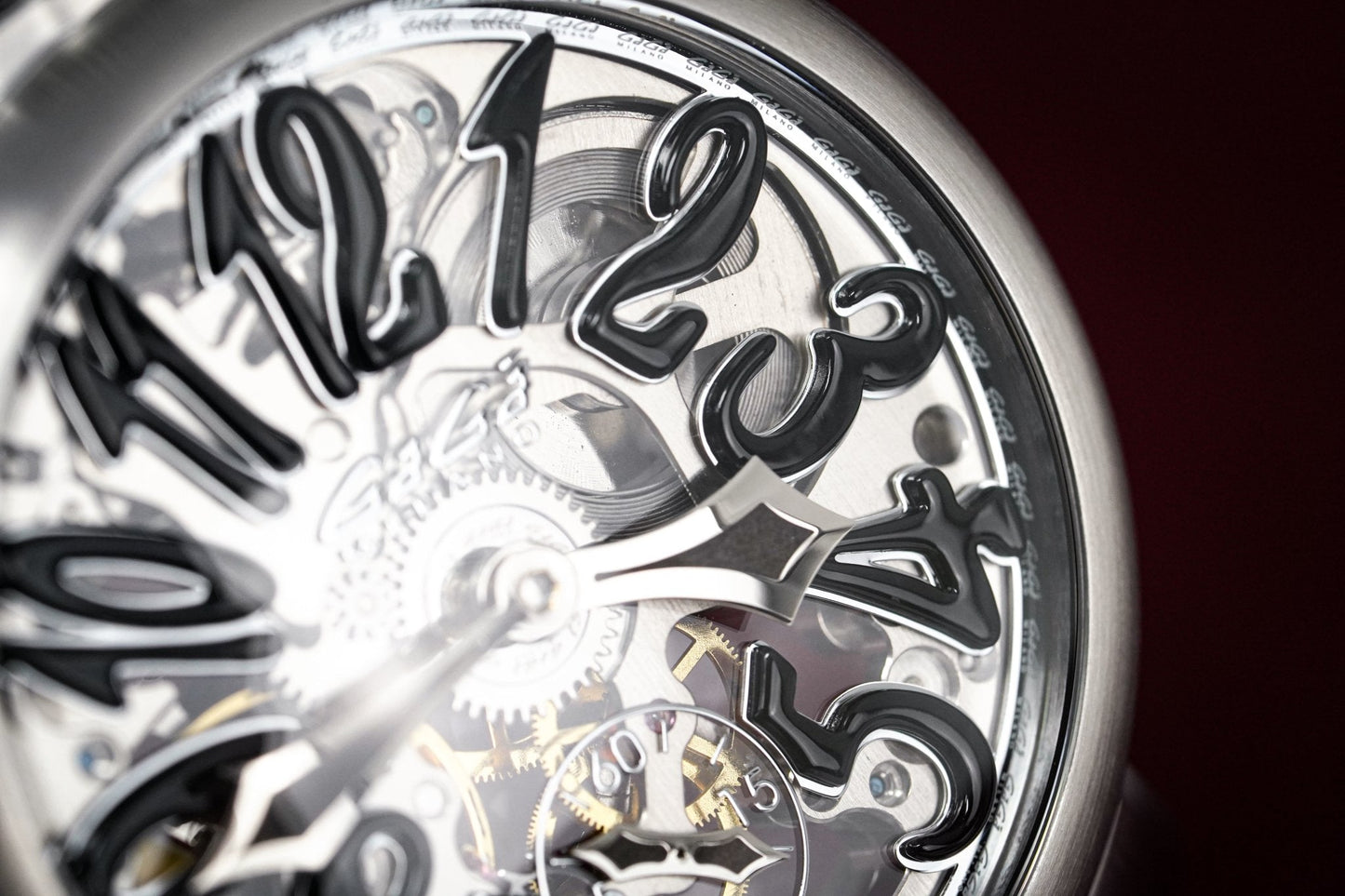 GaGà Milano Watch Skeleton 48MM Grey