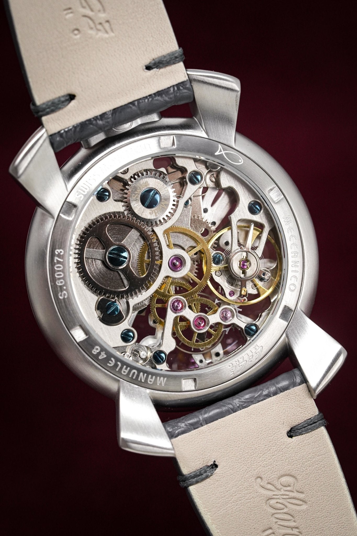 GaGà Milano Watch Skeleton 48MM Grey