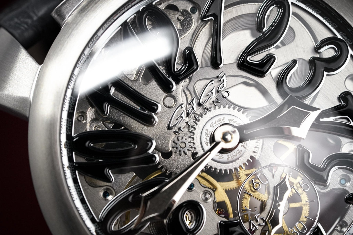 GaGà Milano Watch Skeleton 48MM Grey