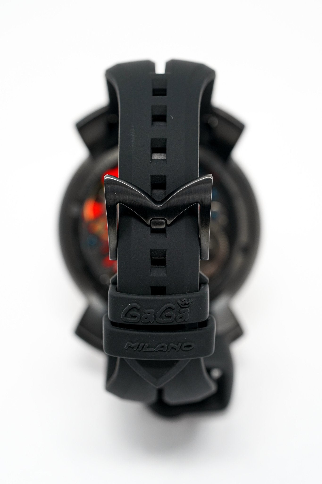 GaGà Milano Watch Skeleton 48MM Red Black Carbon