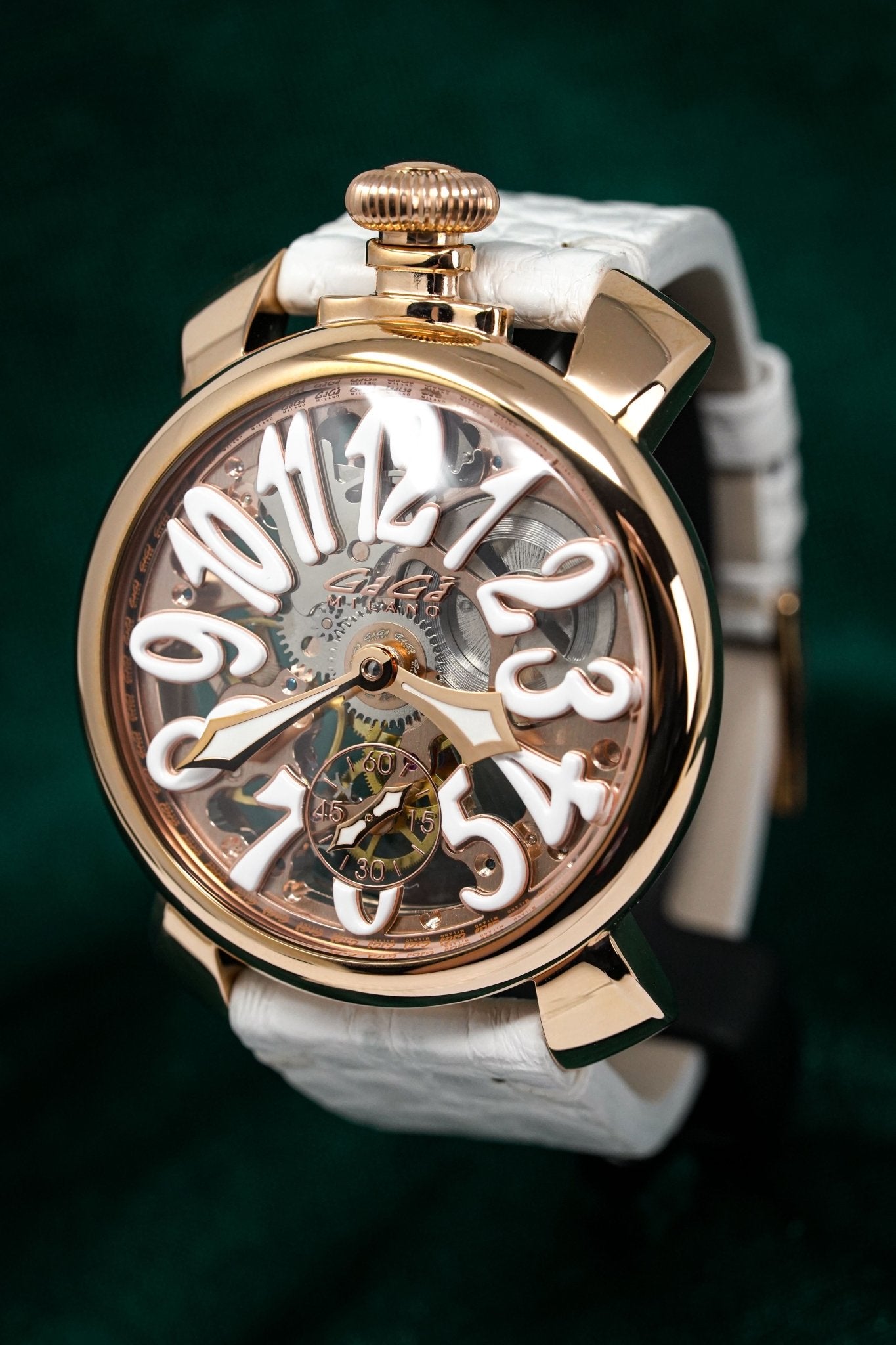 GaGà Milano Watch Skeleton 48MM Rose Gold