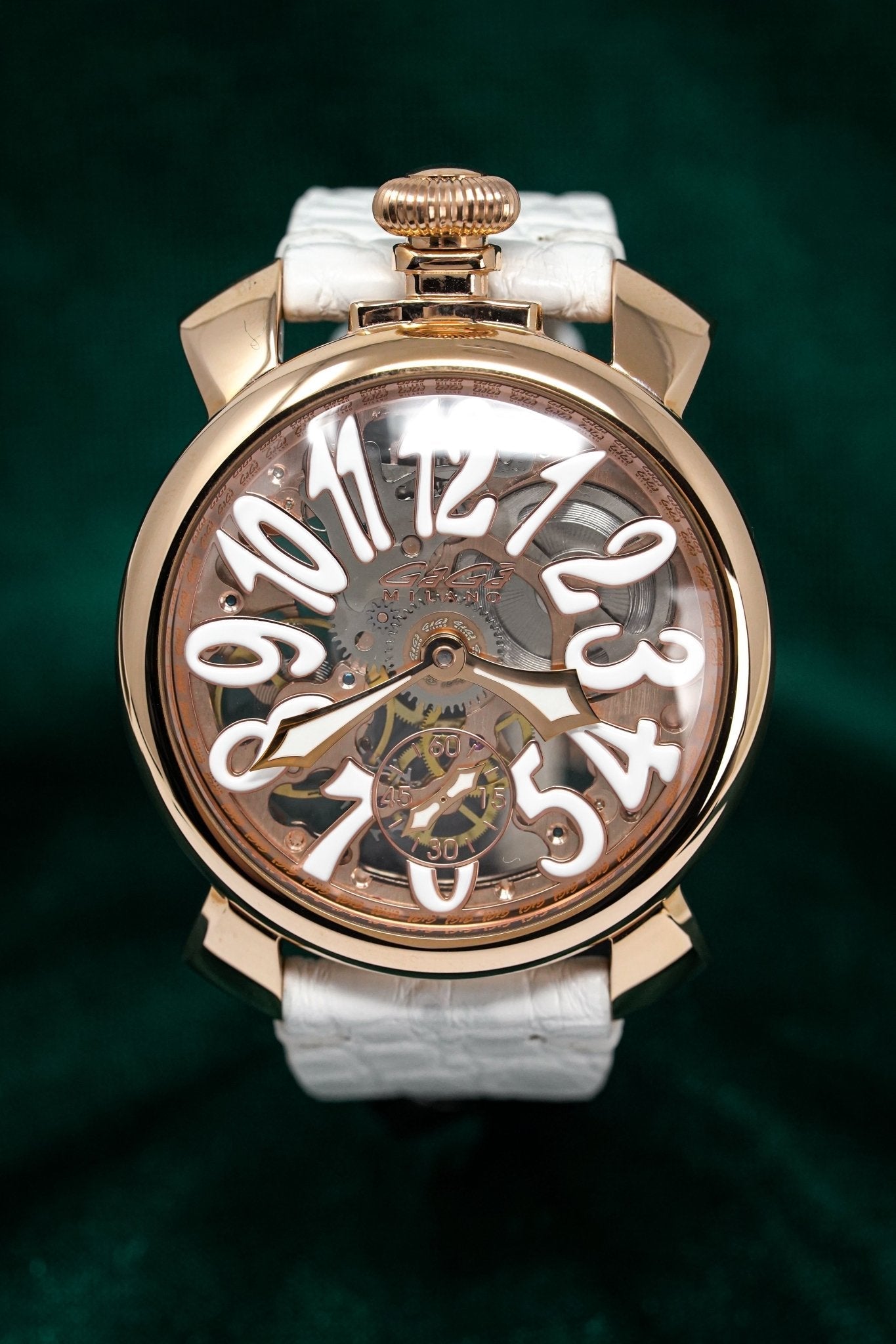 GaGà Milano Watch Skeleton 48MM Rose Gold