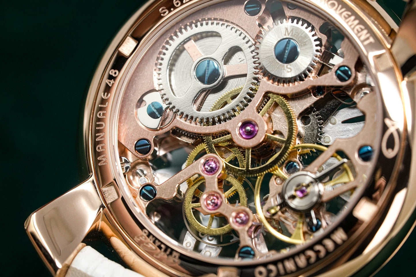 GaGà Milano Watch Skeleton 48MM Rose Gold