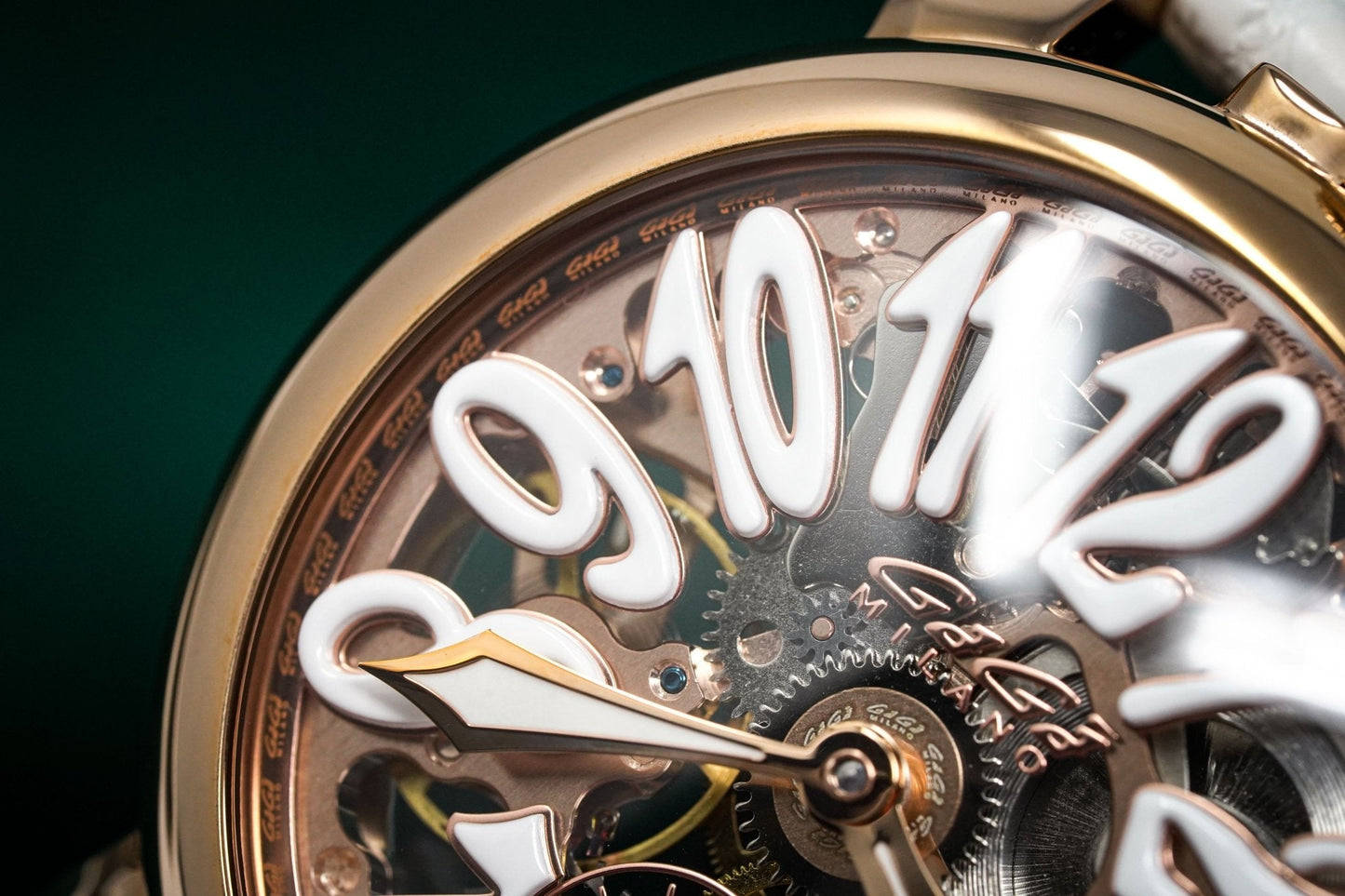 GaGà Milano Watch Skeleton 48MM Rose Gold