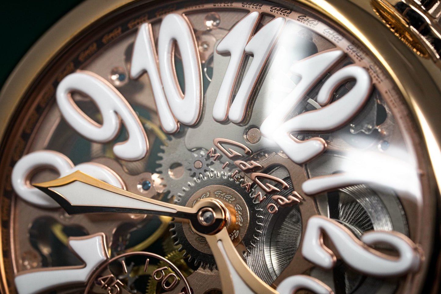 GaGà Milano Watch Skeleton 48MM Rose Gold