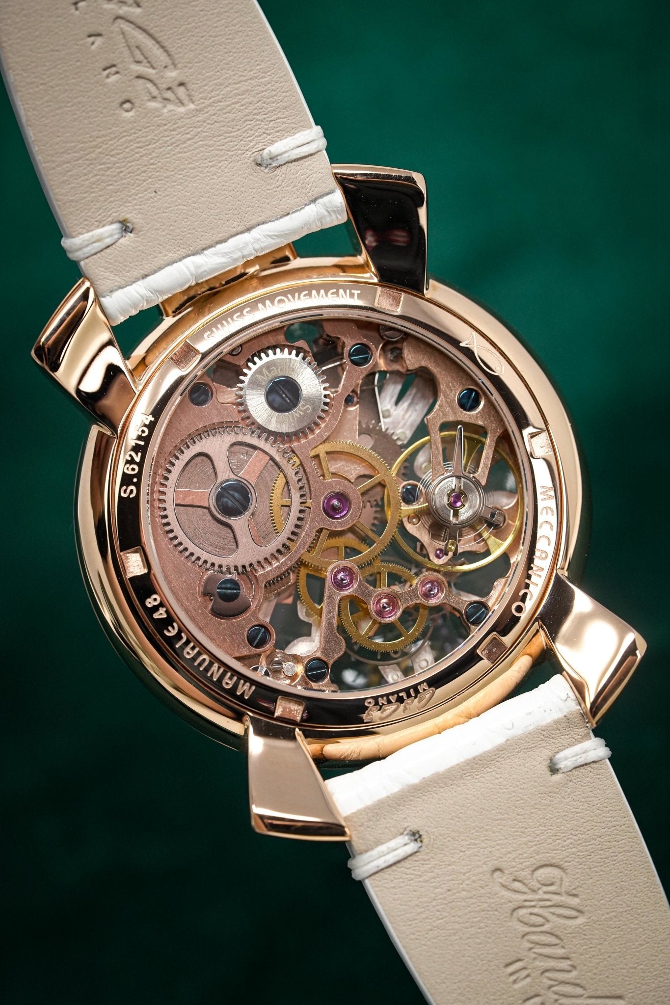 GaGà Milano Watch Skeleton 48MM Rose Gold