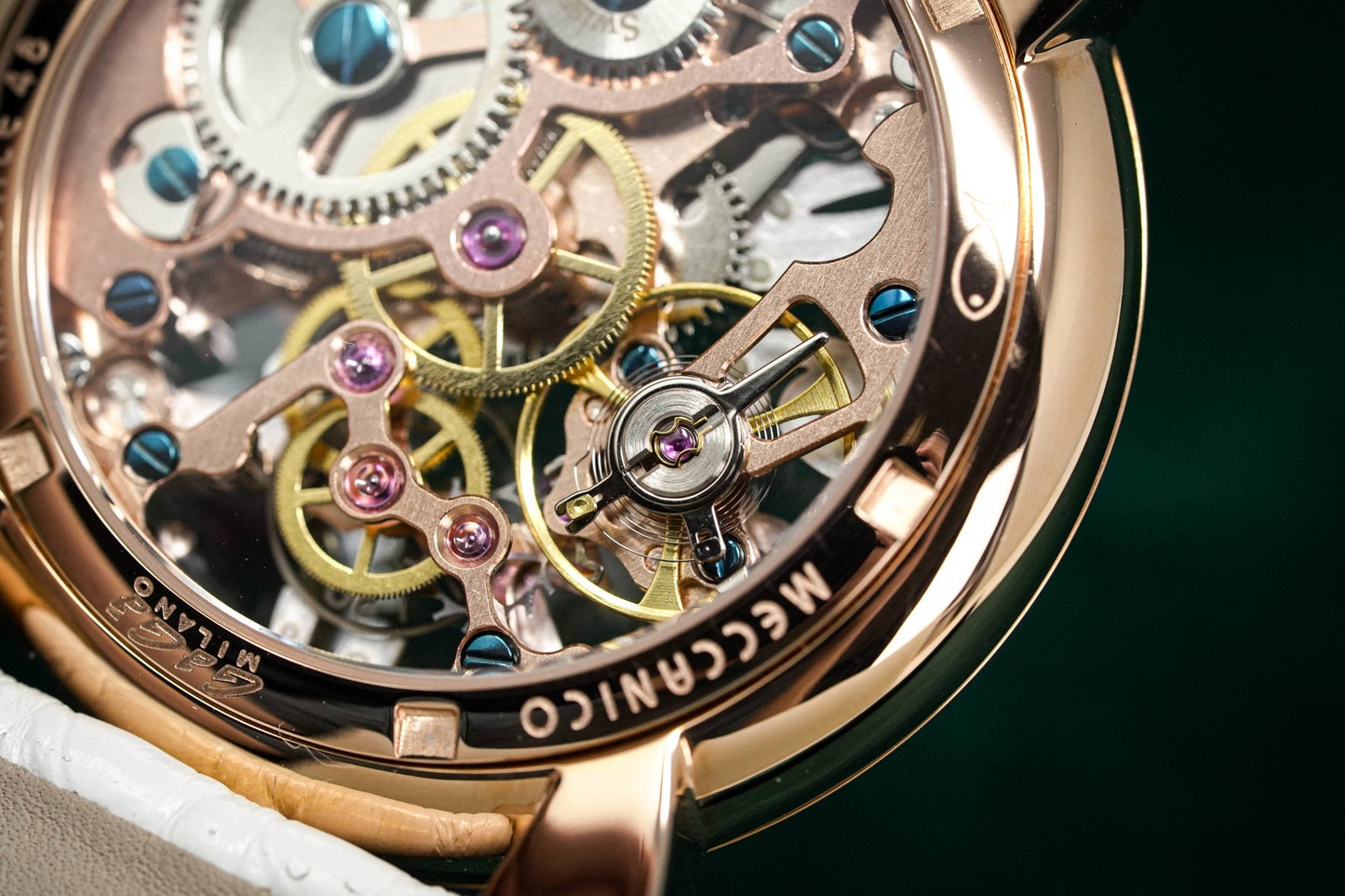 GaGà Milano Watch Skeleton 48MM Rose Gold