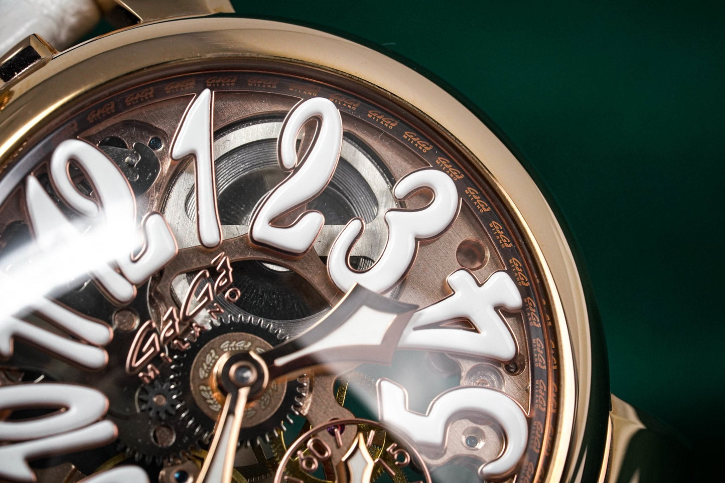 GaGà Milano Watch Skeleton 48MM Rose Gold