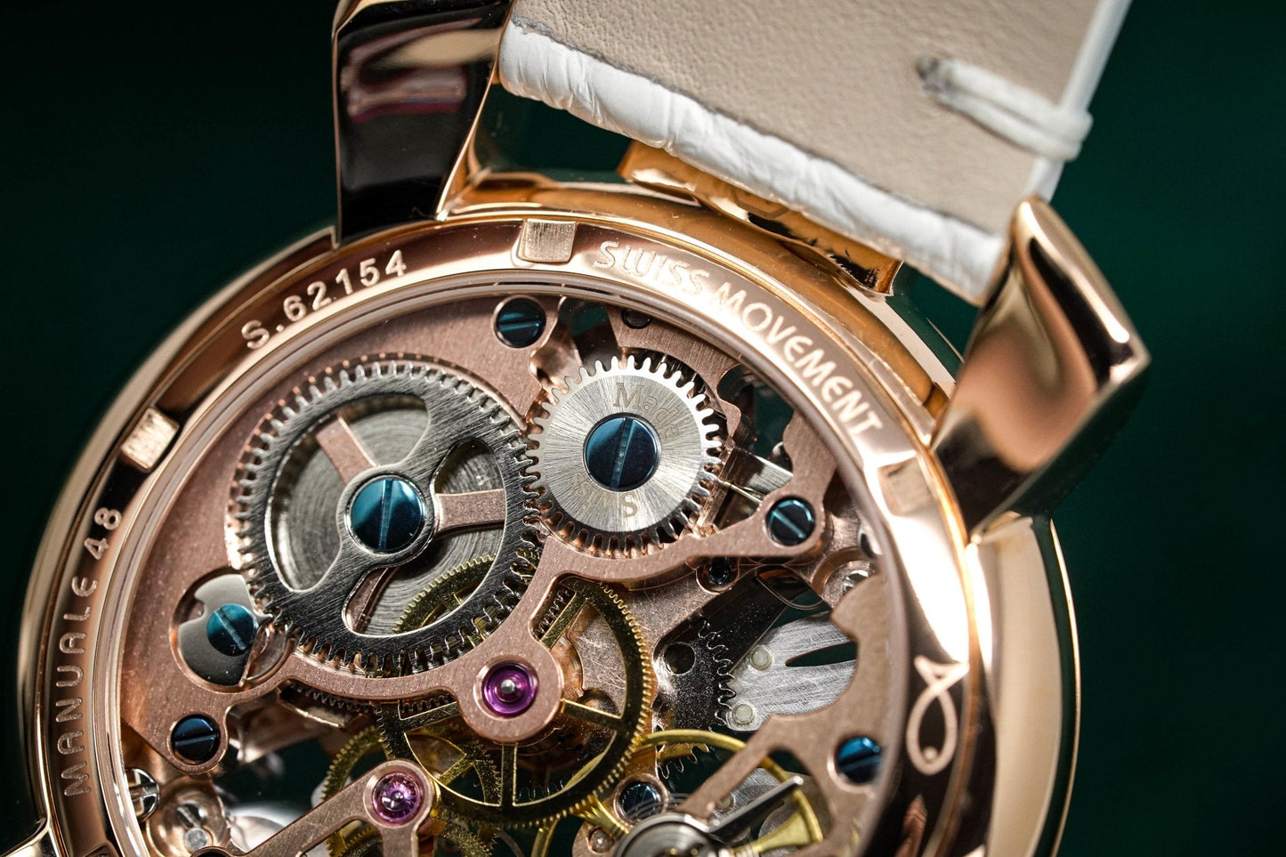 GaGà Milano Watch Skeleton 48MM Rose Gold