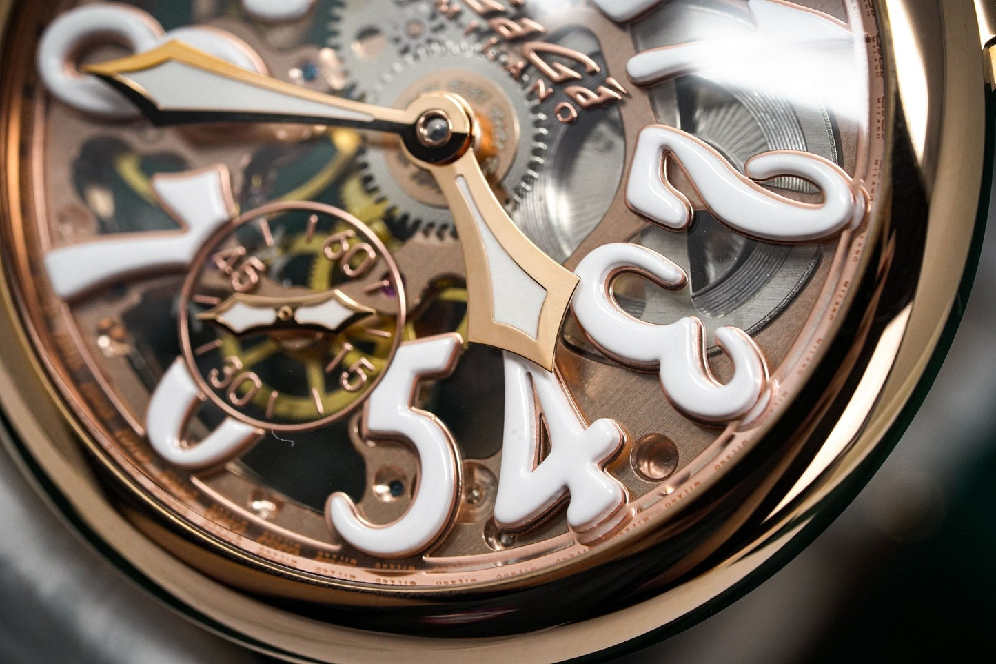 GaGà Milano Watch Skeleton 48MM Rose Gold
