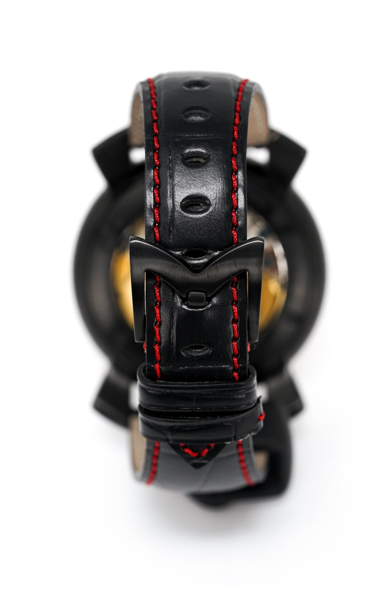 Gagà Milano Watch Manuale 48mm Carbon Fibre Red 5016.08