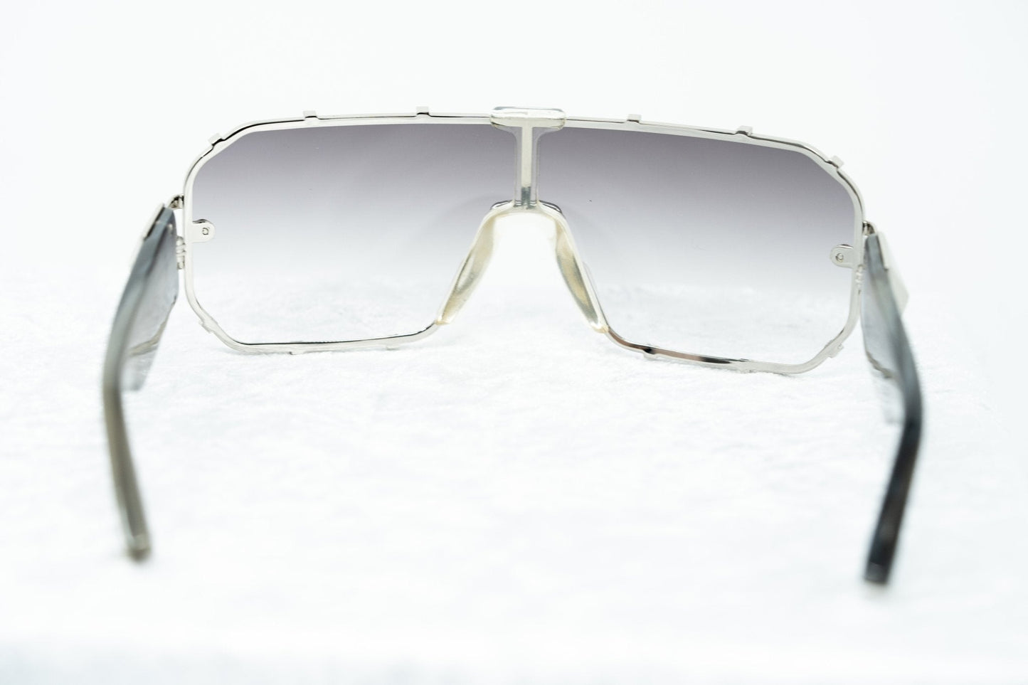 Giles Deacon Sunglasses Shield Silver and Grey