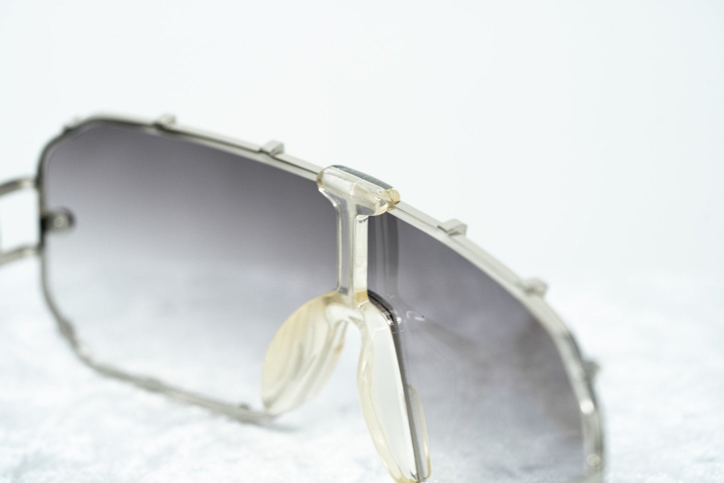 Giles Deacon Sunglasses Shield Silver and Grey