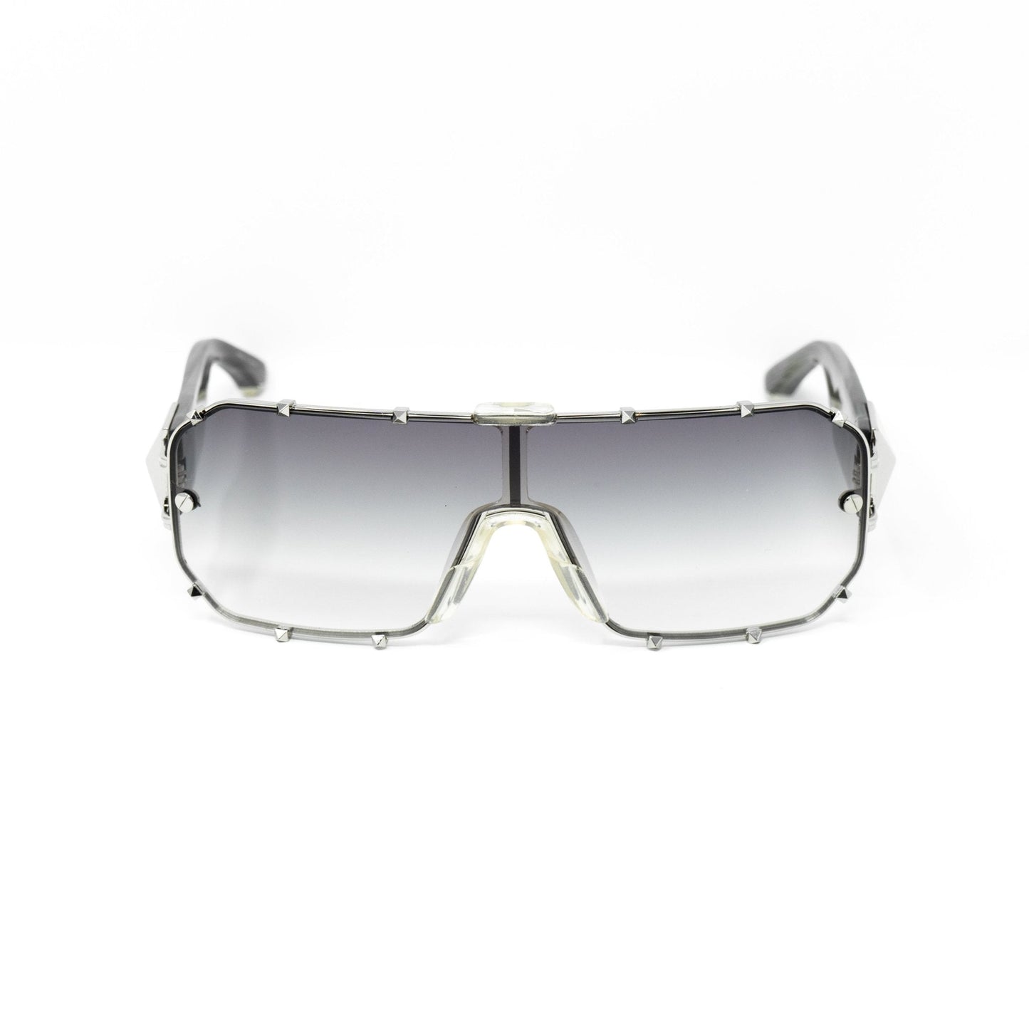 Giles Deacon Sunglasses Shield Silver and Grey