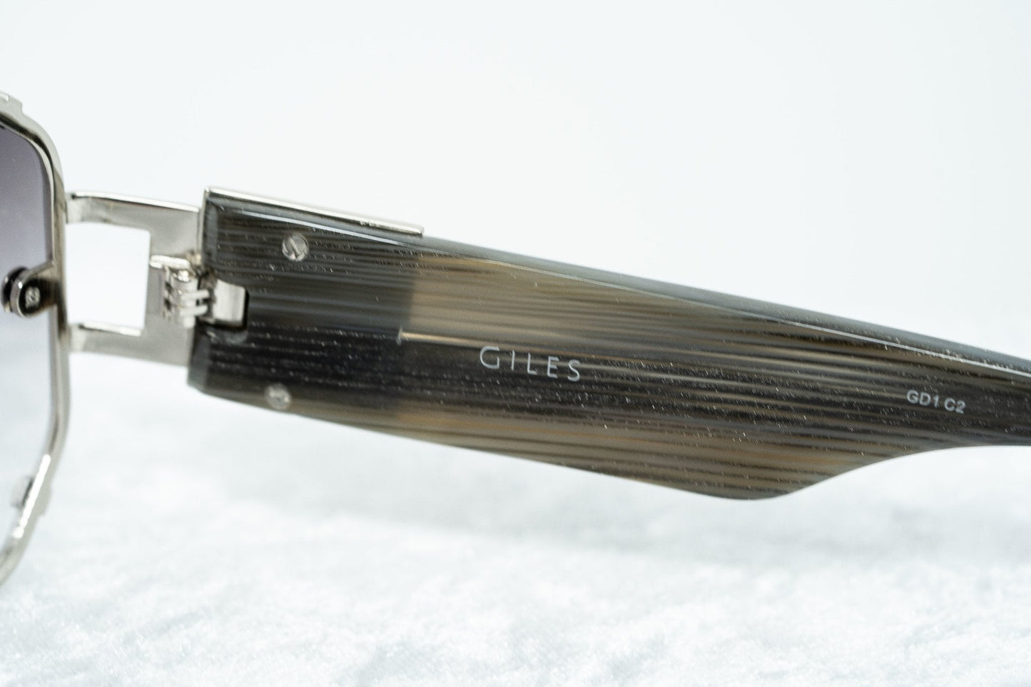 Giles Deacon Sunglasses Shield Silver and Grey