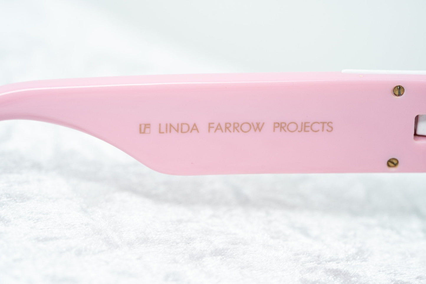 Giles Deacon Sunglasses Shield Pink and Graduated Gold
