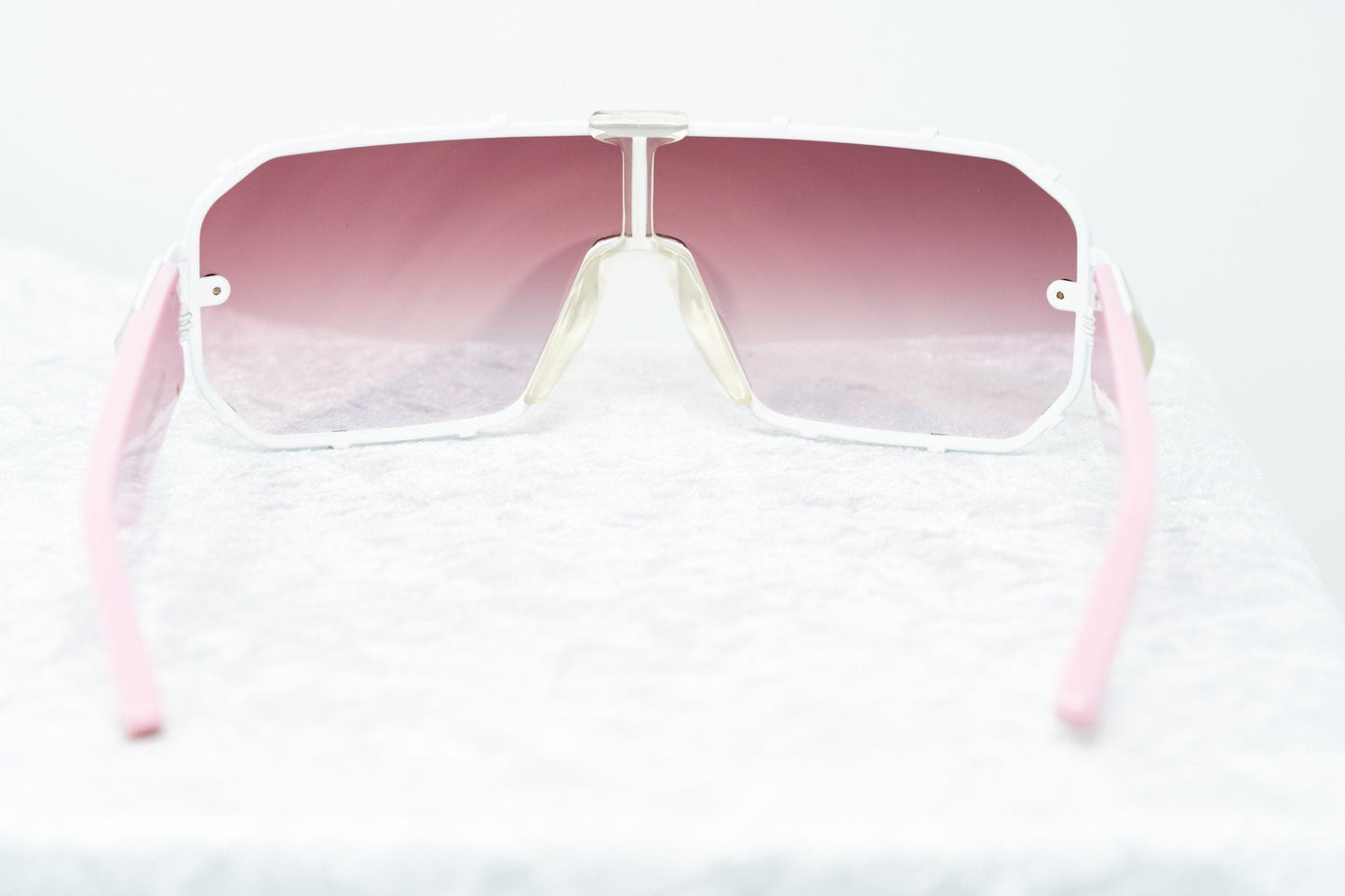 Giles Deacon Sunglasses Shield Pink and Graduated Gold