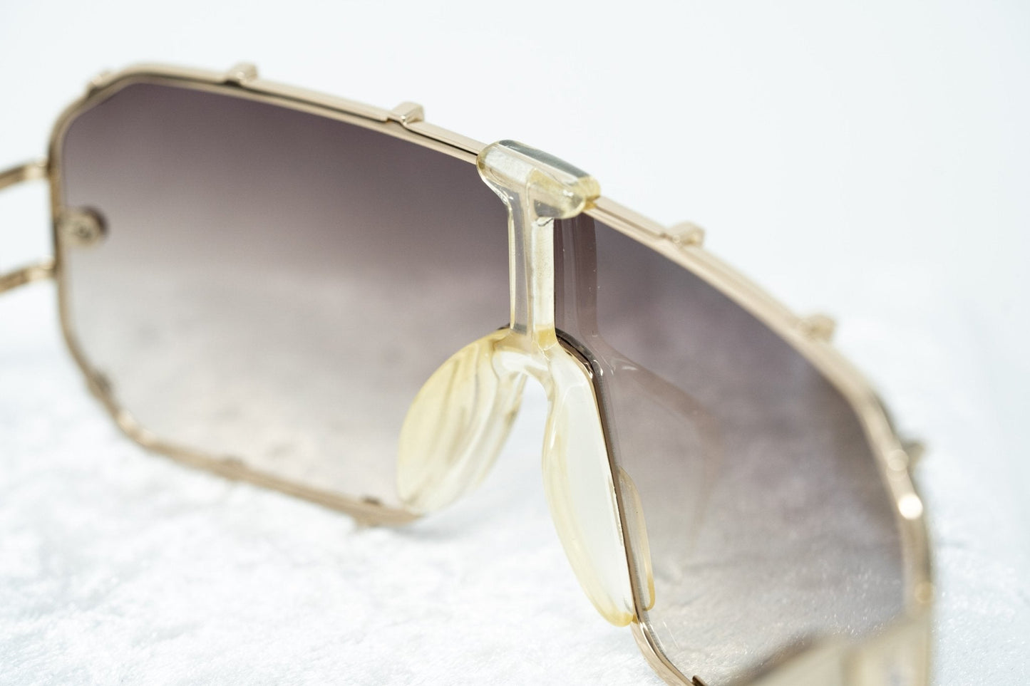 Giles Deacon Sunglasses Shield Tortoise Shell and Brown