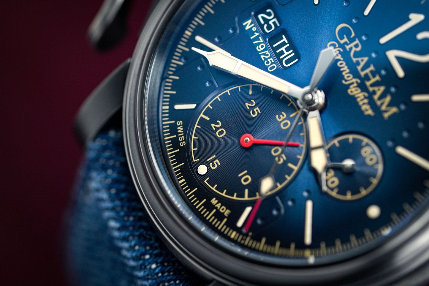 Graham Chronofighter Vintage Aircraft Blue
