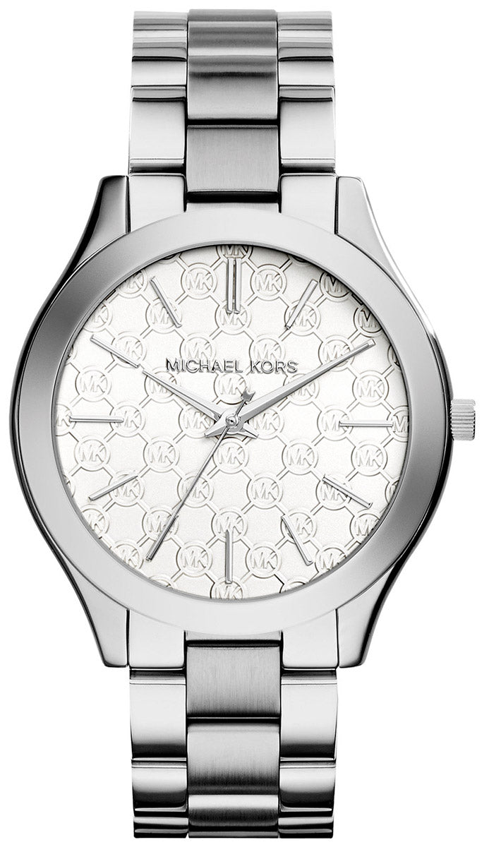 Michael Kors Ladies Watch Slim Runway 42mm Silver MK3371