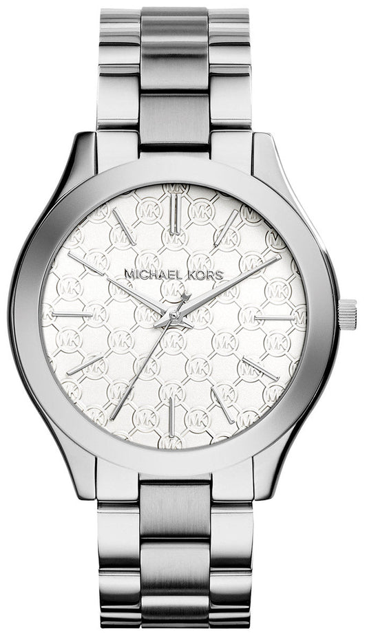 Michael Kors Ladies Watch Slim Runway 42mm Silver MK3371