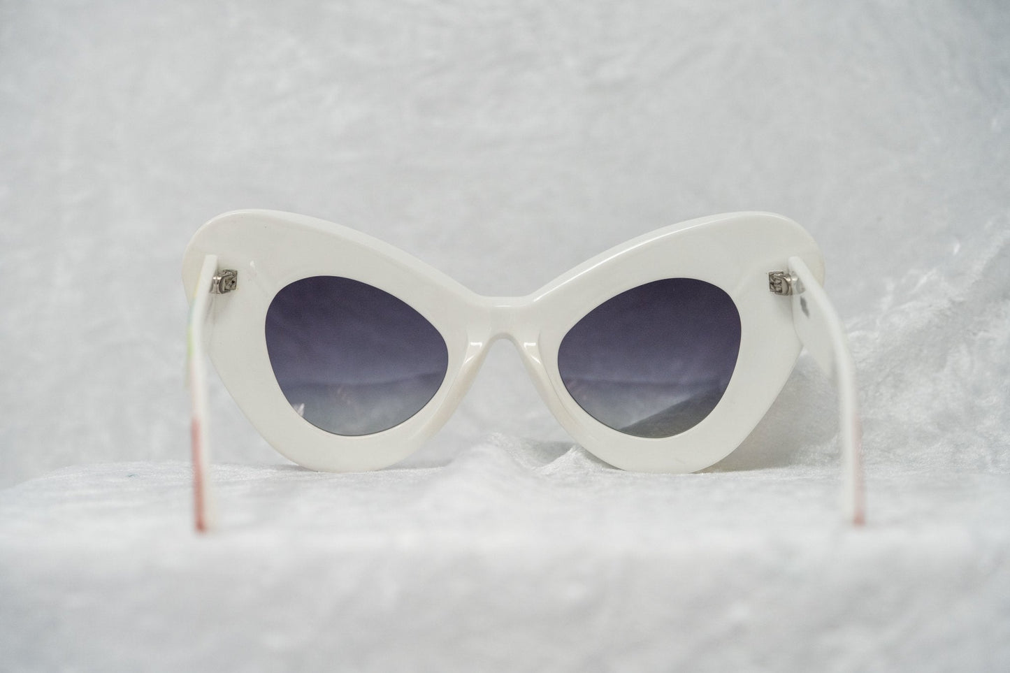 Jeremy Scott Sunglasses Cat Eye Multicoloured Bars and Grey