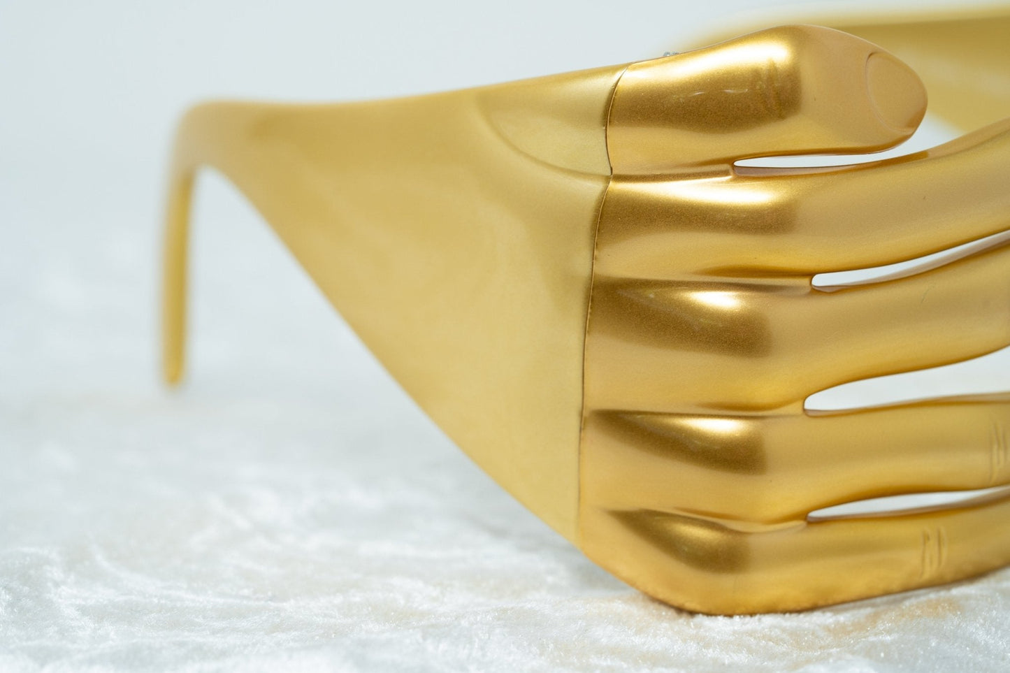Jeremy Scott Sunglasses Hands Metallic Gold