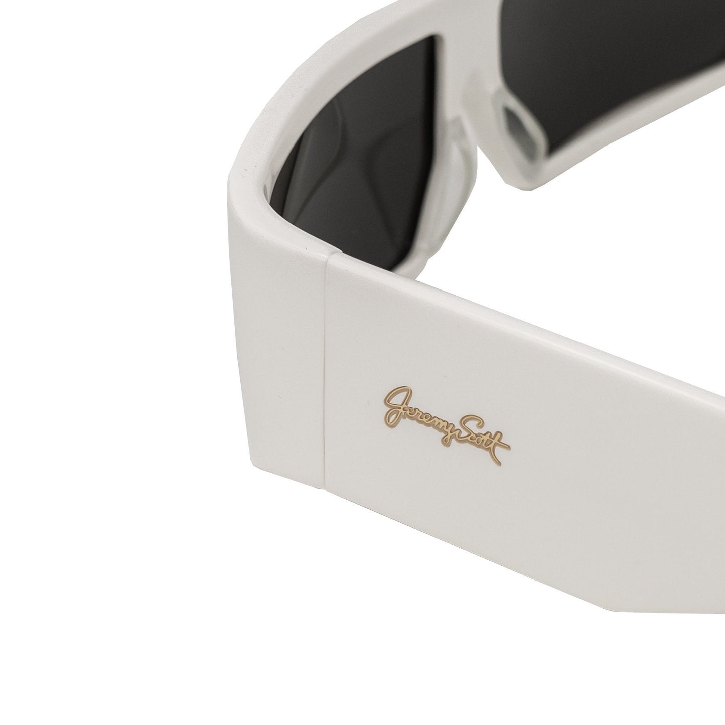 Jeremy Scott Sunglasses Rectangular White and Grey