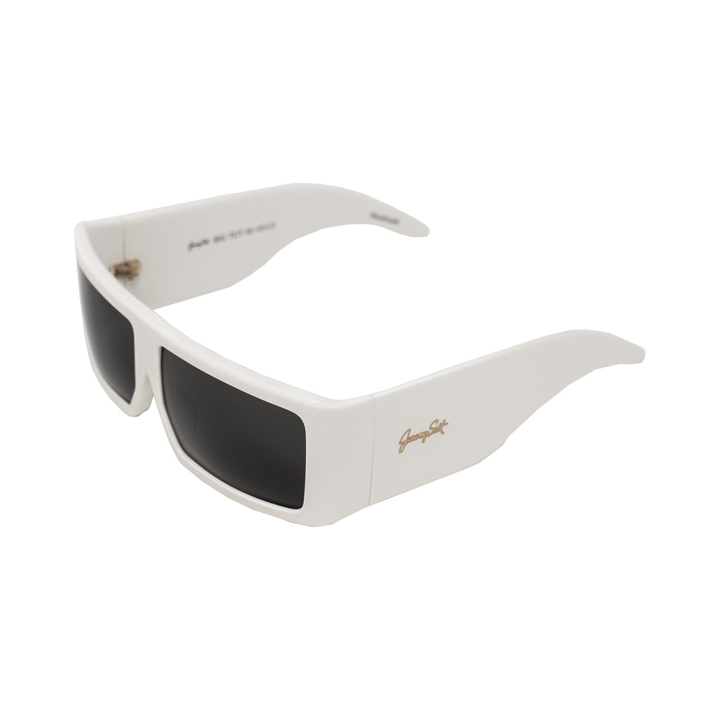 Jeremy Scott Sunglasses Rectangular White and Grey