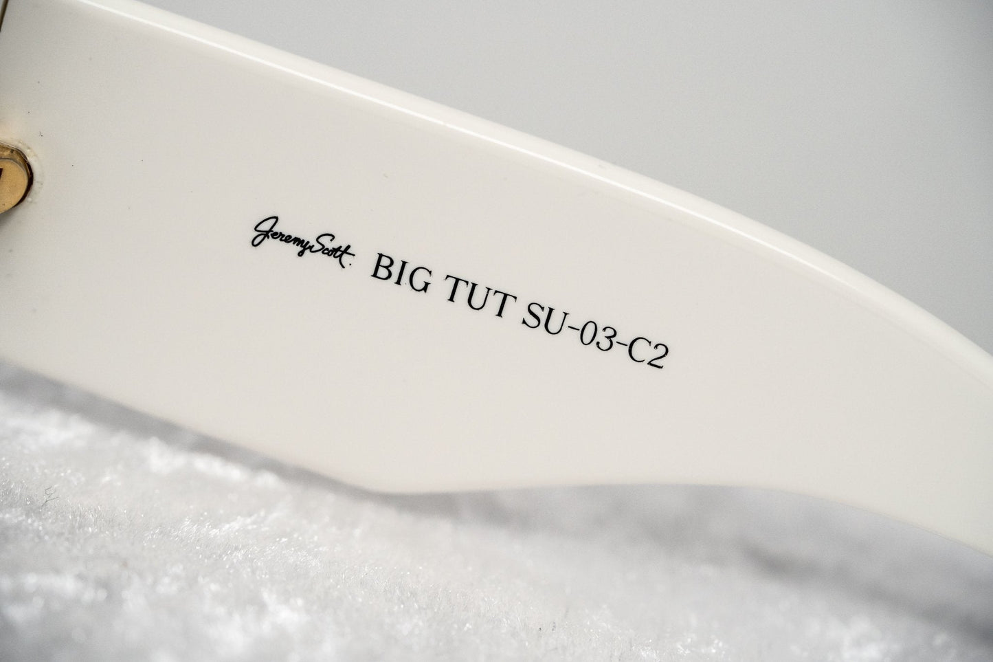 Jeremy Scott Sunglasses Rectangular White and Grey