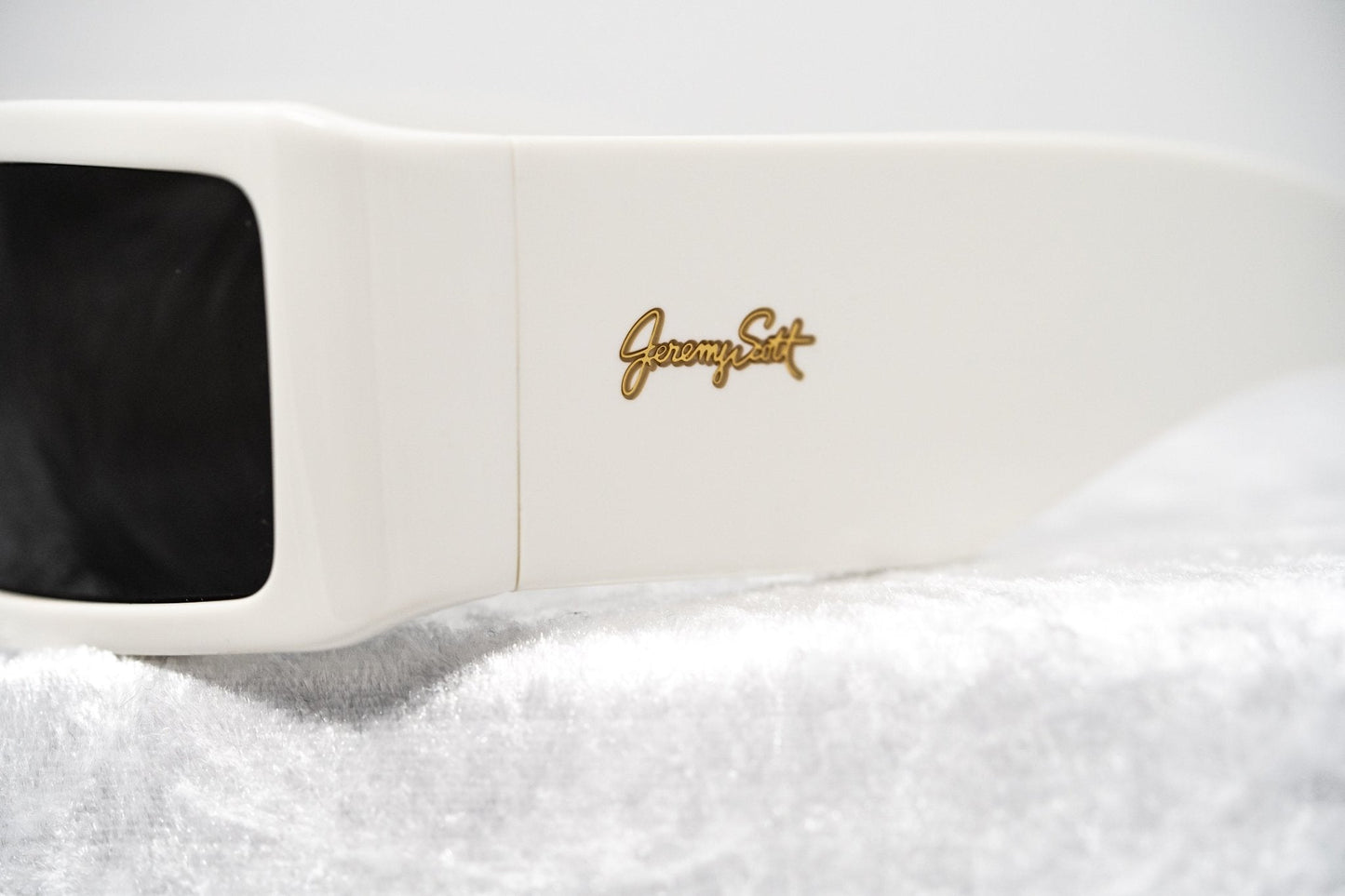 Jeremy Scott Sunglasses Rectangular White and Grey