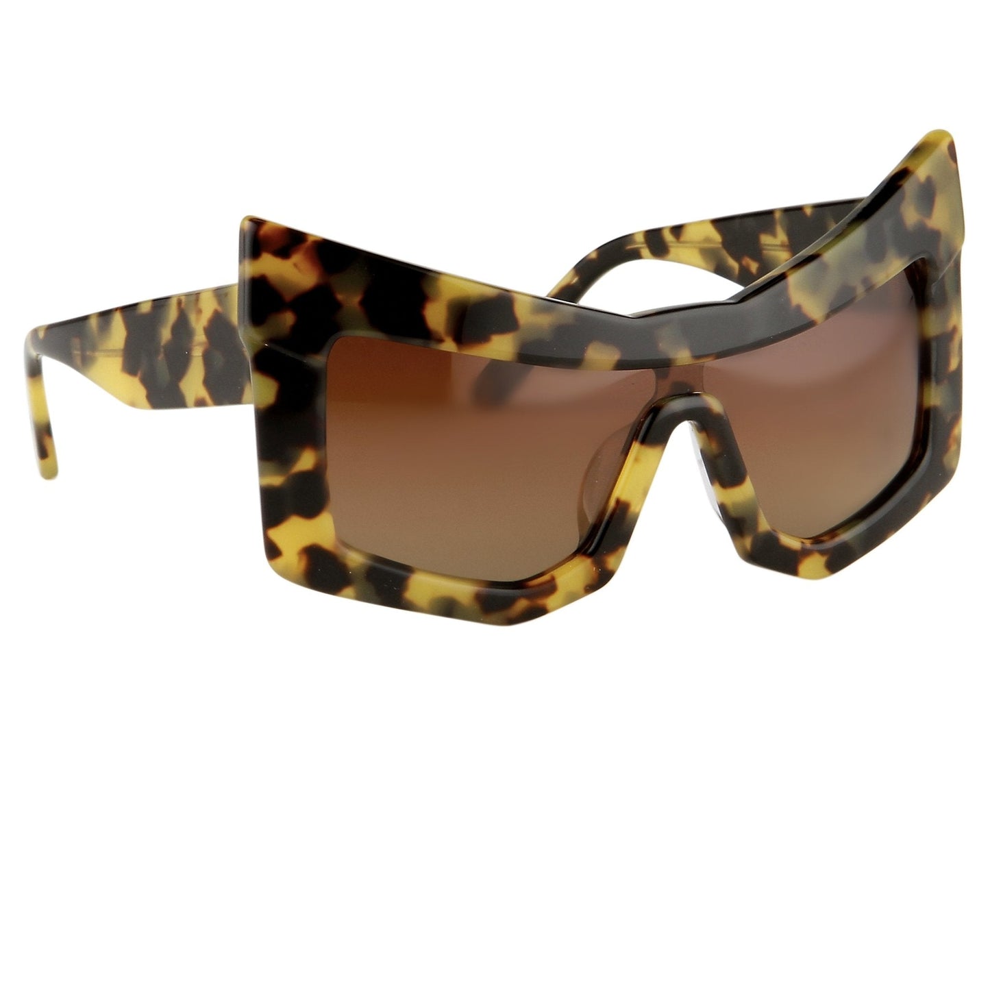 Kokon To Zai Ladies Sunglasses Mask Tortoise Shell and Brown KTZ7C2SUN