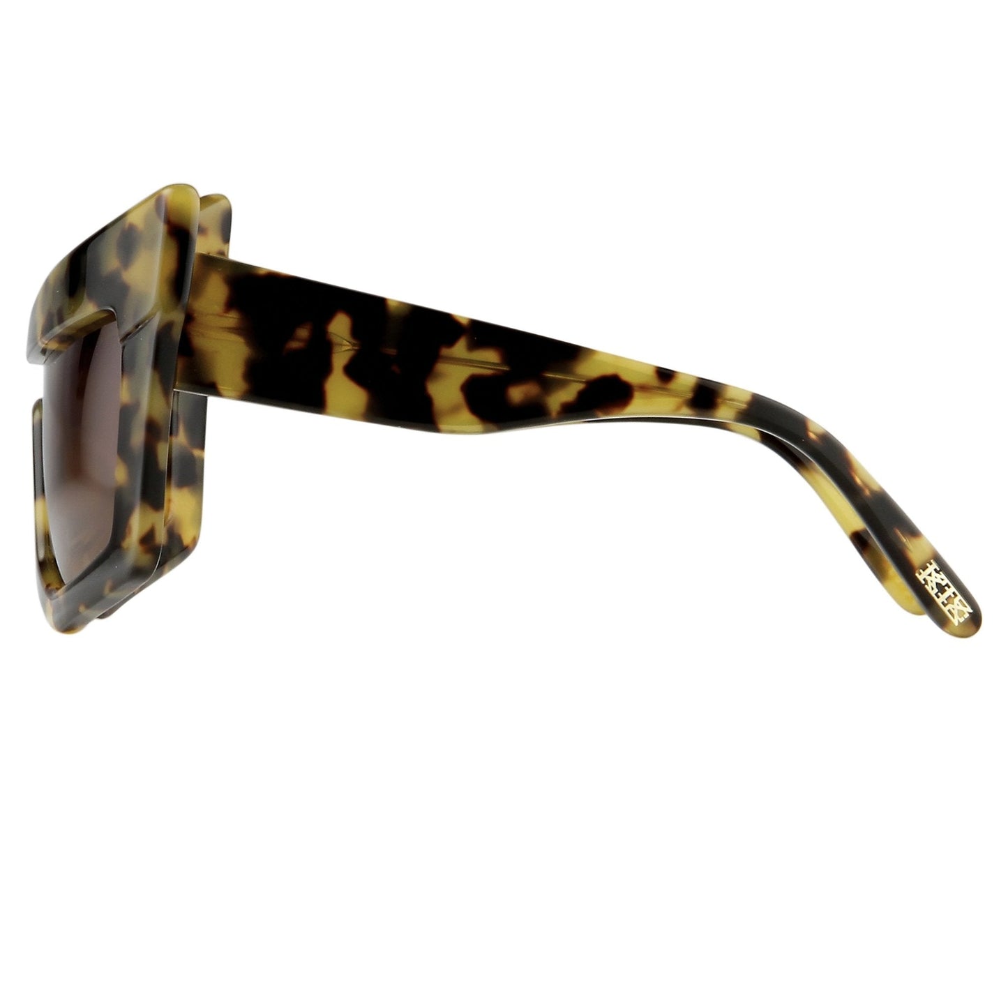 Kokon To Zai Ladies Sunglasses Mask Tortoise Shell and Brown KTZ7C2SUN