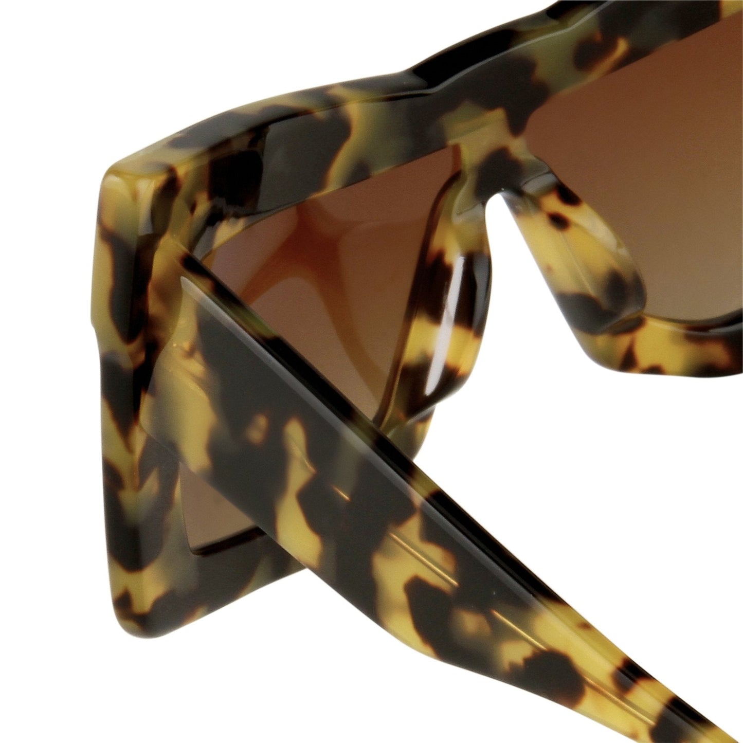 Kokon To Zai Ladies Sunglasses Mask Tortoise Shell and Brown KTZ7C2SUN