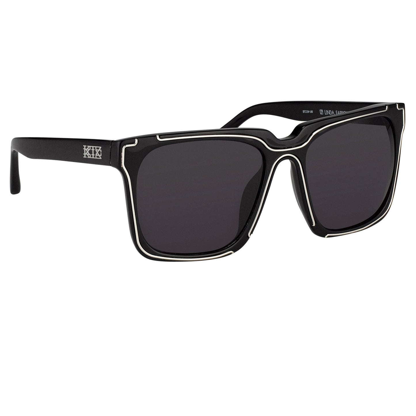 Kokon To Zai Sunglasses D-Frame Black and Grey KTZ14C1SUN
