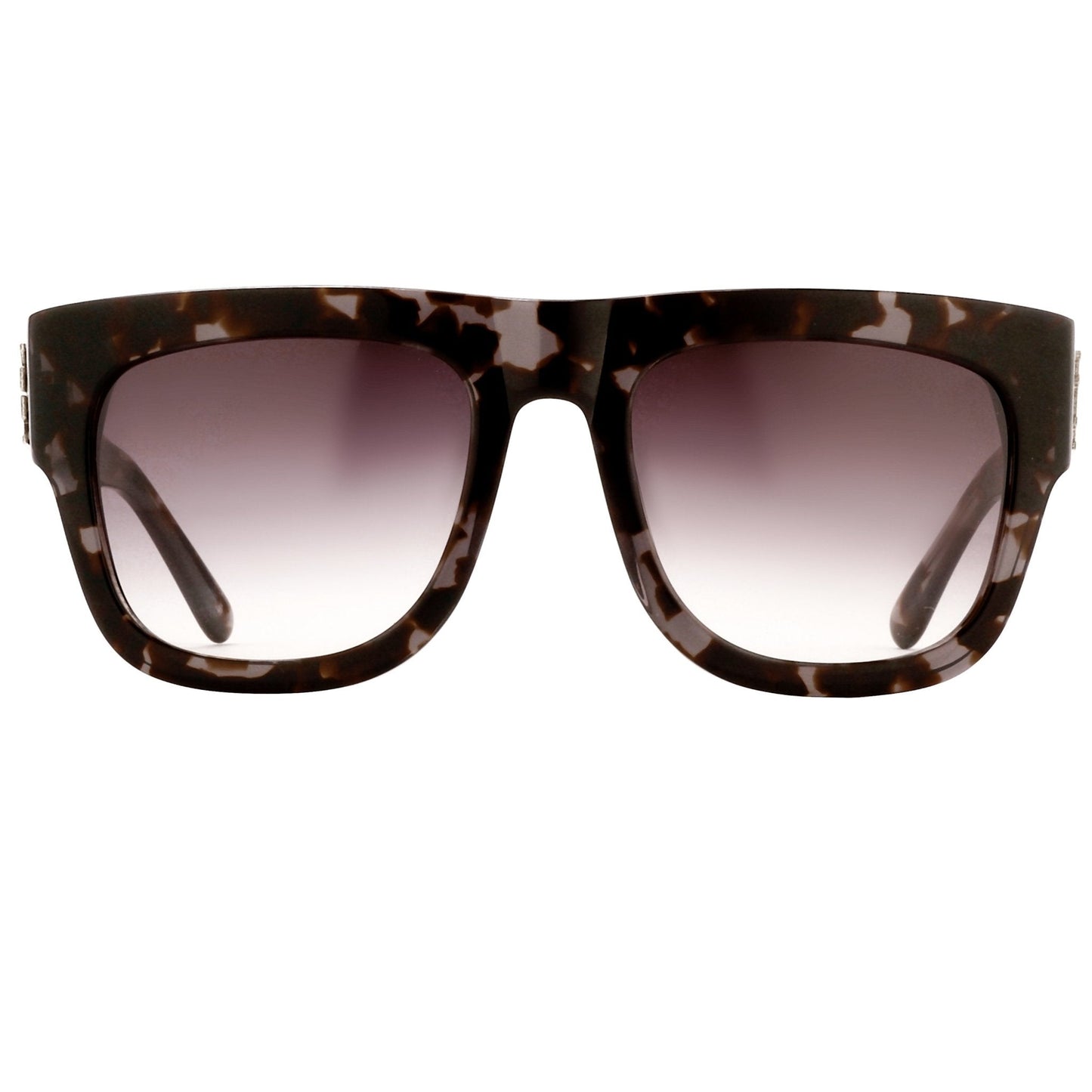 Kokon To Zai Sunglasses D-Frame Black Tortoise Shell and Grey