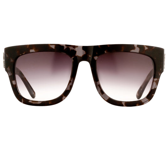 Kokon To Zai Sunglasses D-Frame Black Tortoise Shell and Grey