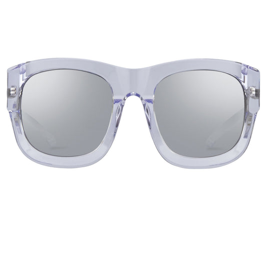 Kokon To Zai Sunglasses Oversized Clear and Silver