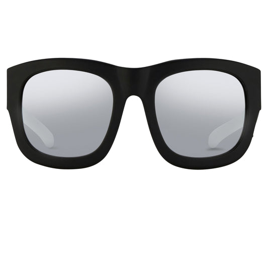 Kokon To Zai Sunglasses Oversized Matte Black and Silver