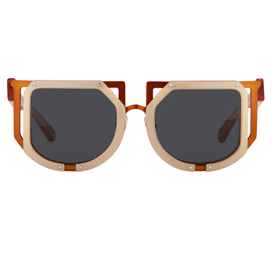 Kokon To Zai Sunglasses Special Beige Orange and Dark Grey KTZ16C1SUN