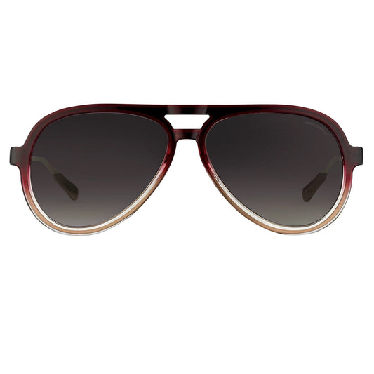 Kris Van Assche Men's Sunglasses Burgundy and Brown KVA78C2SUN